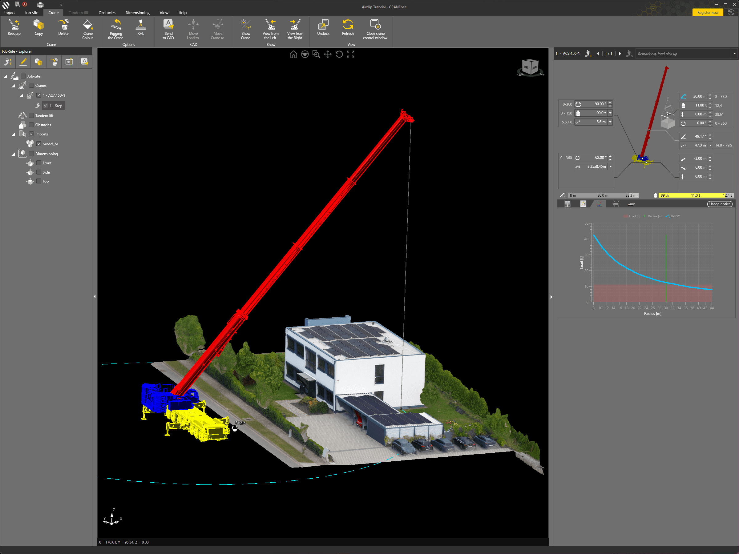 CRANEbee — drone photogrammetry textured 3D site model