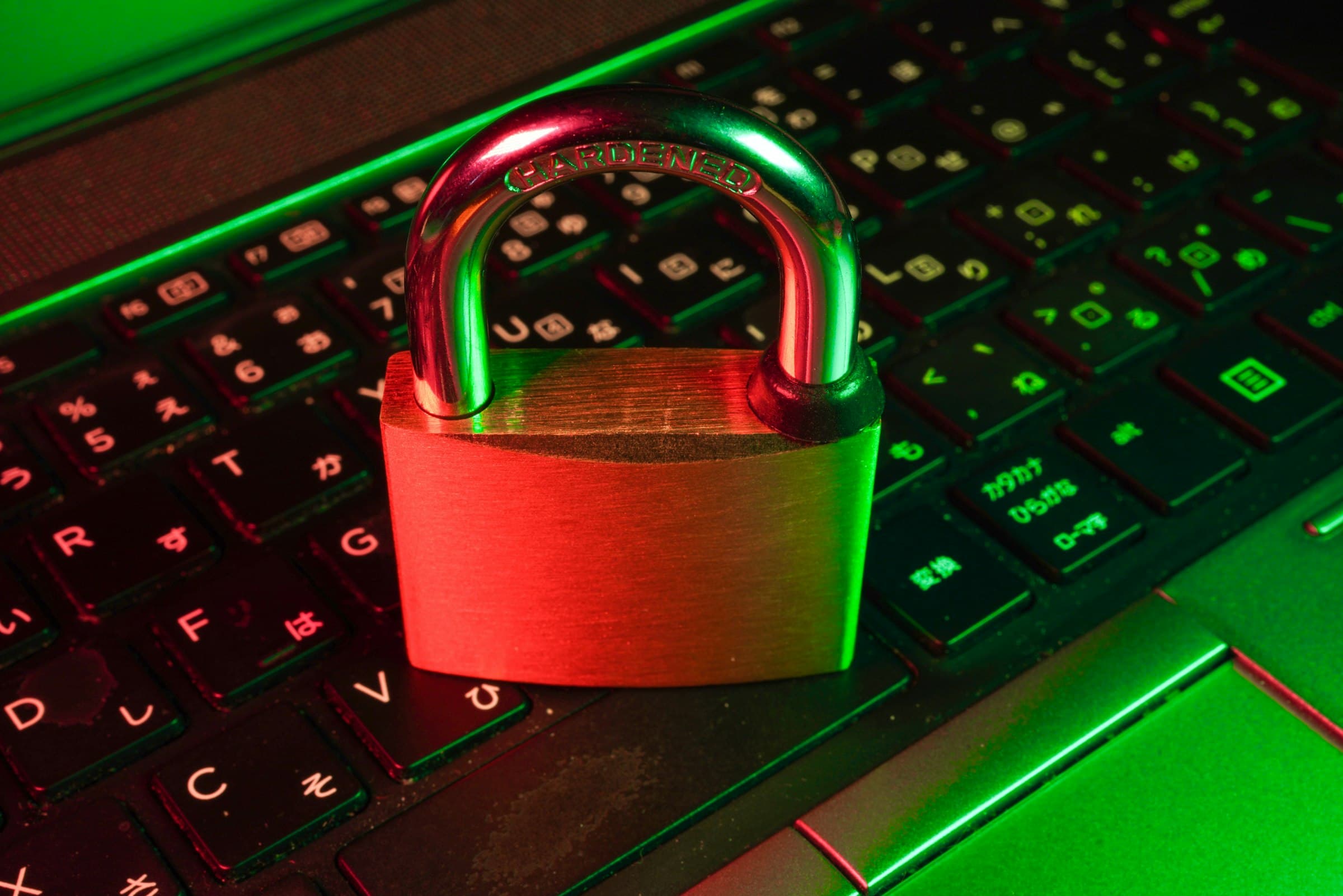 Cybersecurity — code on screen