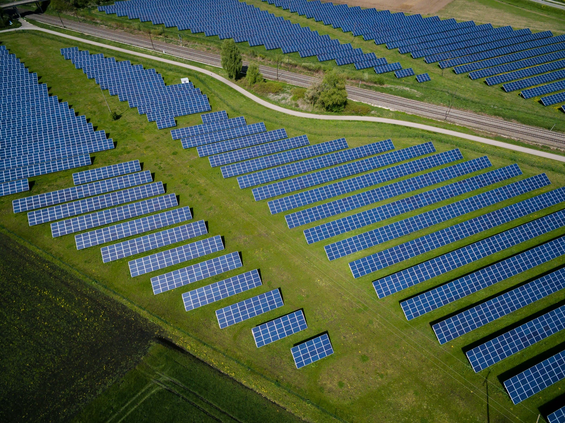 Solar panel farm