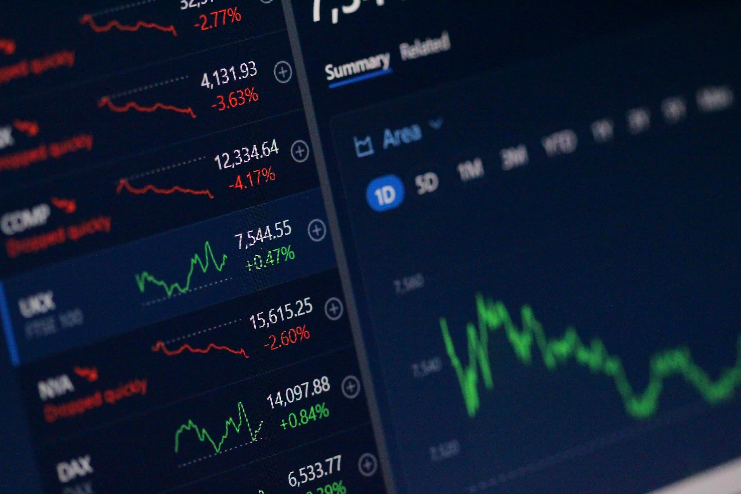 Financial services — trading floor