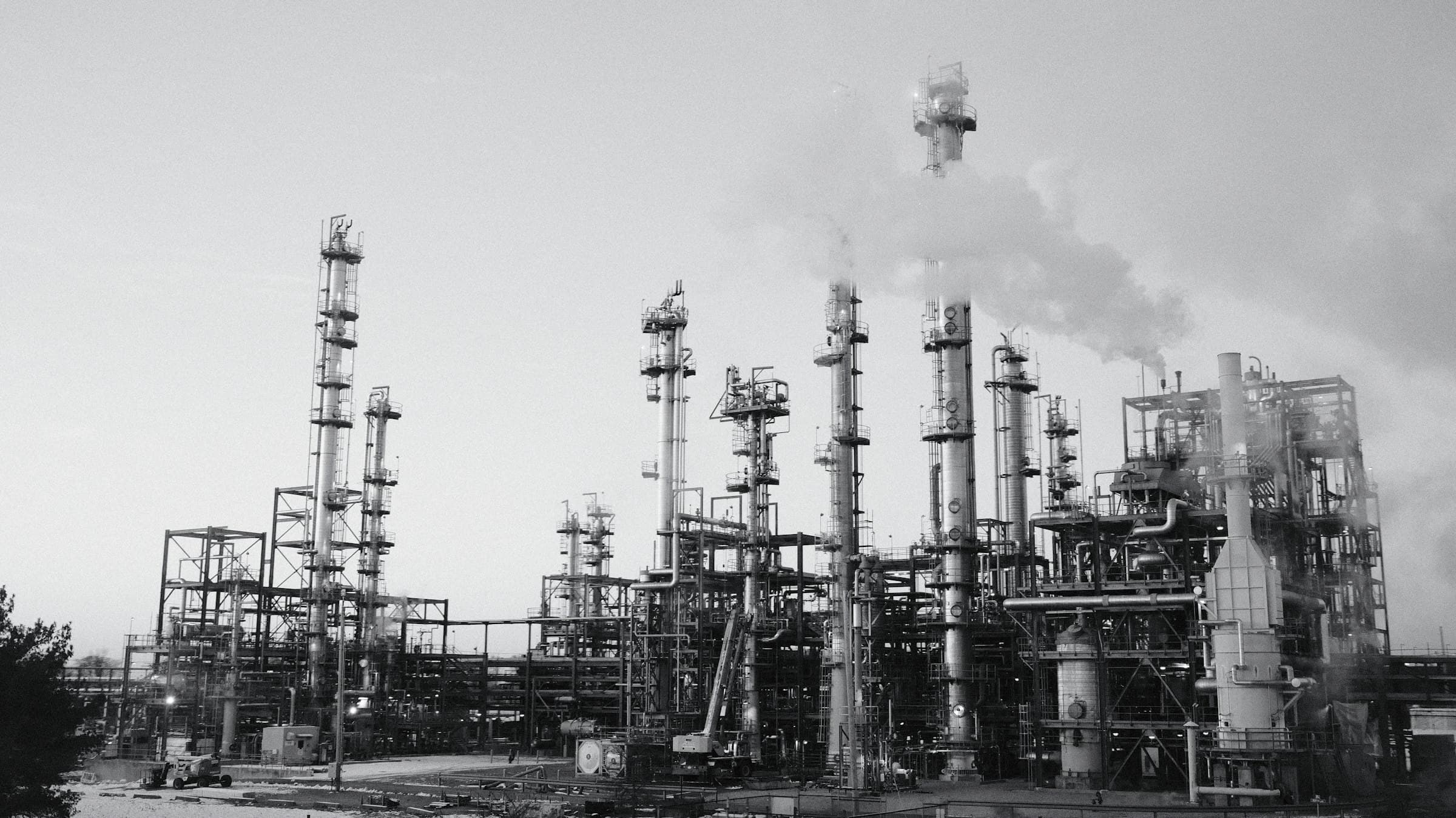 Petrochemical plant — process piping