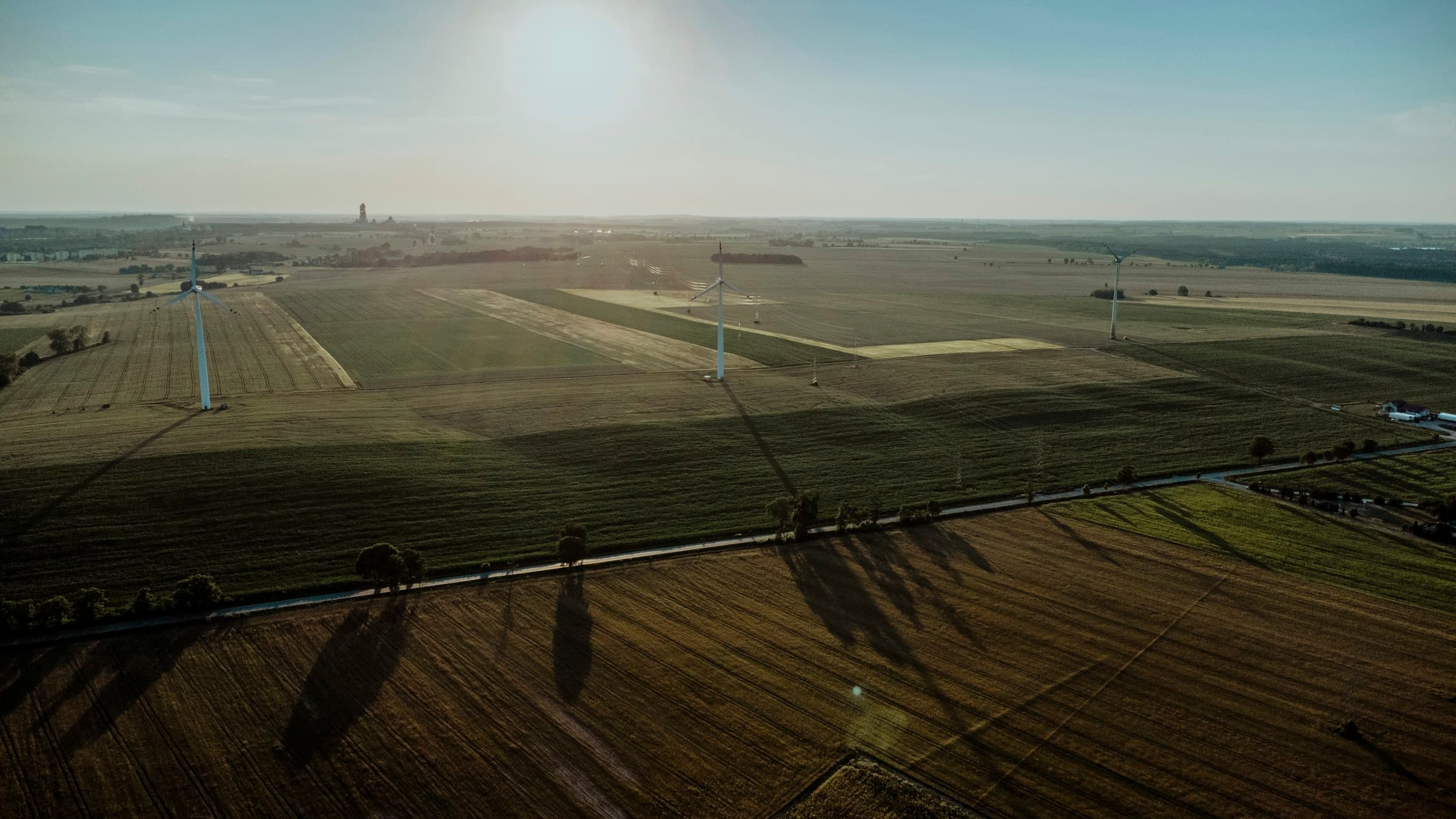 Wind turbine farm — renewable energy