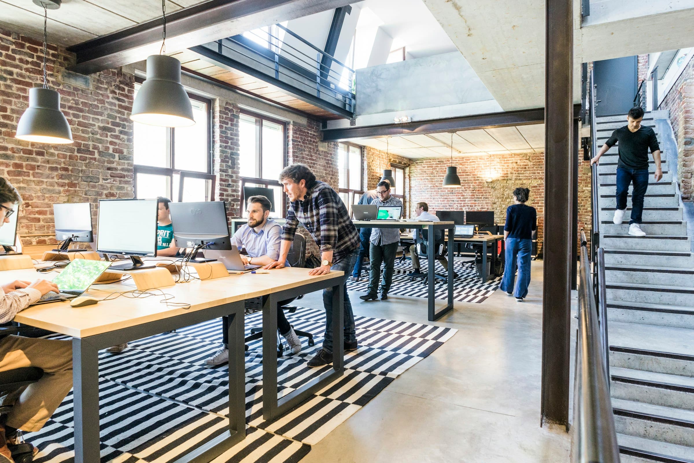 Modern technology team in a Canadian office