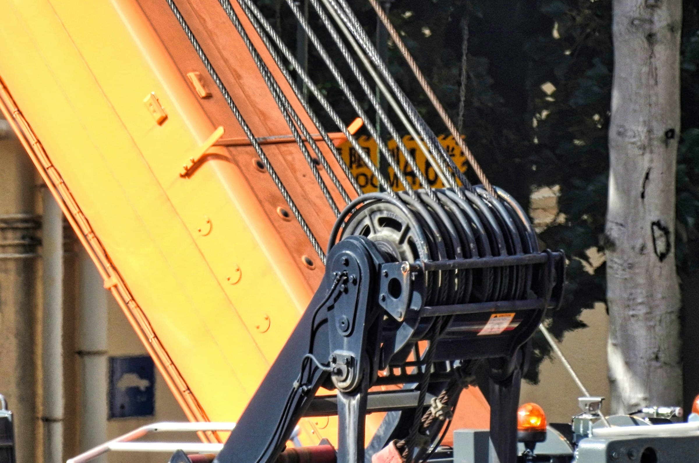 a large yellow machine